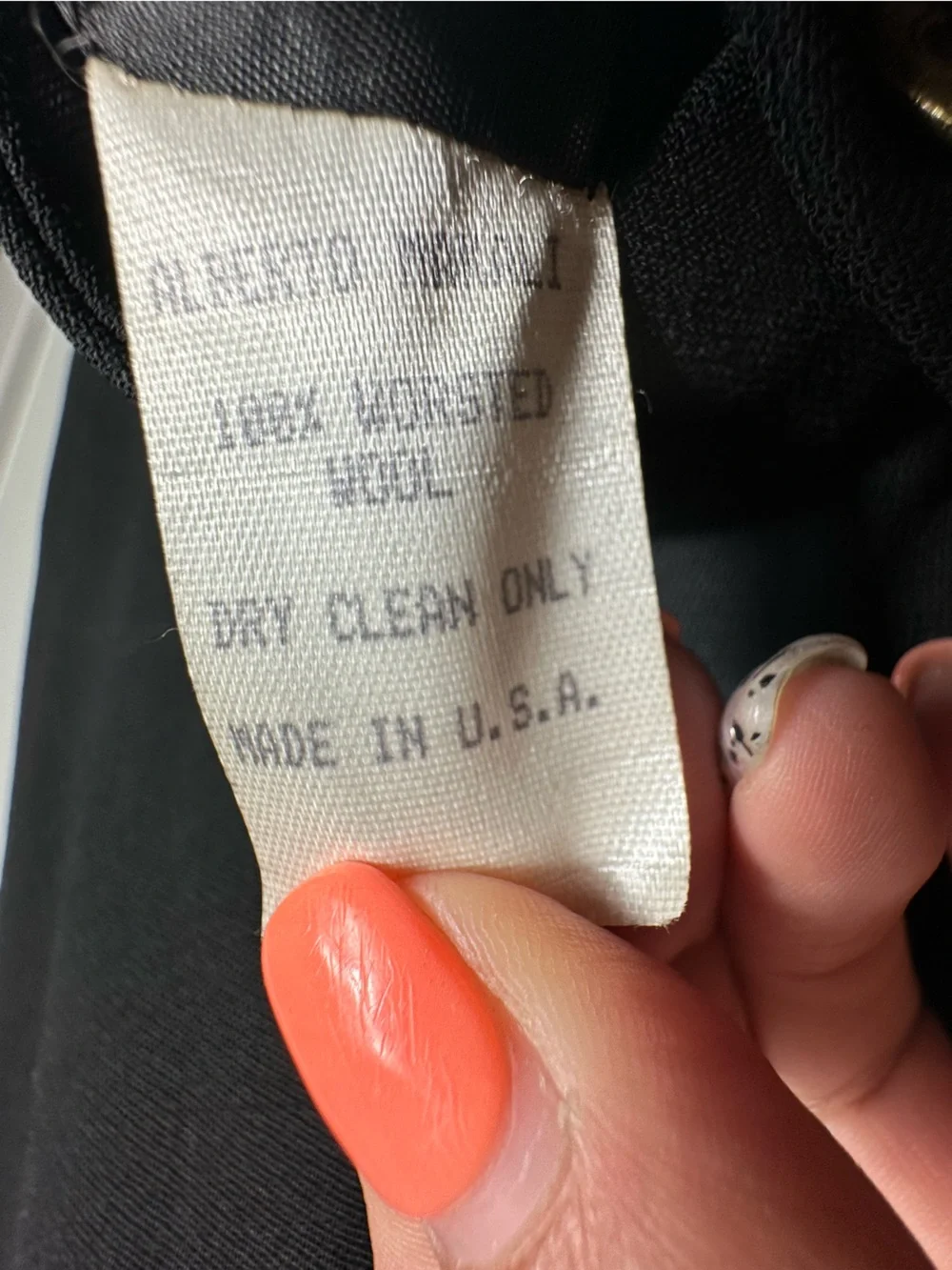Alberto Makali Wool Leather Blazer Jacket Size 10